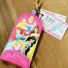 【新品】ディズニー プリンセス キーケース 女の子 小学生 リール カバン
