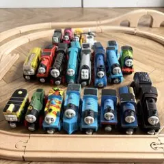 トーマス 木製レール 大きな森の製材所 電動トーマス他 まとめ売り