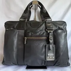 美品✨TUMI ブリーフケース ビジネスバッグ 2way オールレザー 黒 希少のサムネイル