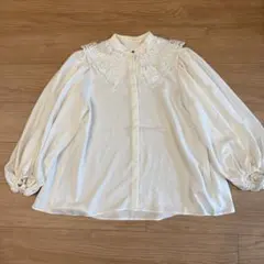 新品未使用】ブルーレーベルクレストブリッジ 総レース ブラウス 