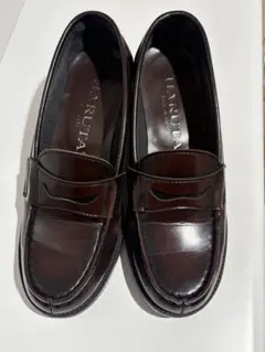 HARUTA ダークブラウン ローファー