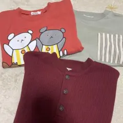 【美品★ペアマノン】3枚セット半袖T 100cmのサムネイル