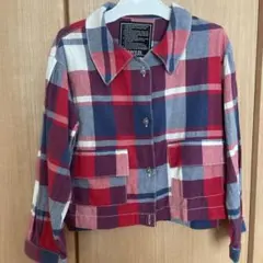 シャツ　チェック柄　ジャケット 羽織り春夏　130サイズ