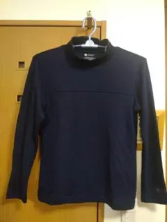ミズノ ネイビー ハイネックシャツ
