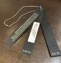 正規品】AMIRI タグ 3連タグ レザー 紙 ボールチェーン - メルカリ