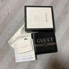 GUCCI 折りたたみ財布　黒