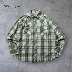 しなも様専用【1473】Wranglerチェック柄ウエスタンシャツ好配色ビンテー