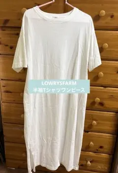 LOWRYSFARM 半袖Tシャツ ワンピース サイズF