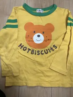 匿名配送　ホットビスケッツ 長袖　ロンT イエロー　110
