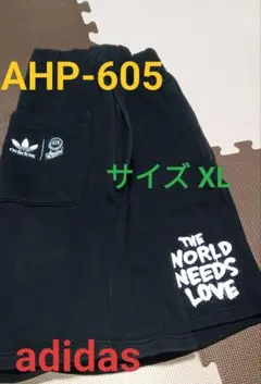 ☆AHP-605 アディダス ASC スエットショーツ 黒 サイズ XLのサムネイル