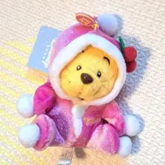 当時物 くまのプーさん ぬいぐるみボールチェーン マスコット 天使の羽 