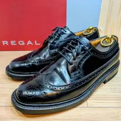 ​【未使用級】 REGAL リーガル ウィングチップ 2589 ブラック 24㎝
