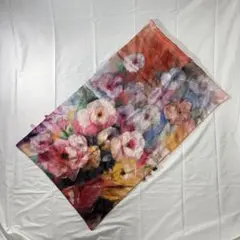 JAREN 花柄 大判ストール マルチカラー ヴィンテージ調 スカーフ