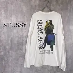 『STUSSY』ステューシー (L) ローマの休日 ロンTシャツ