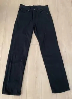 無印良品ブラックデニム　ストレートw31×l32