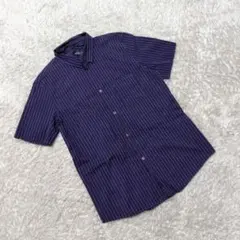 アーペーセー　A.P.C.　シャツ　半袖　ストライプ柄　トップス　Lのサムネイル