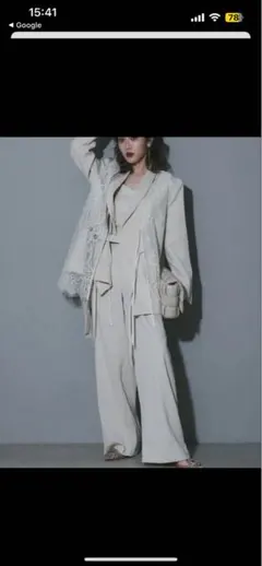 完売品　ANDREA&Co. 3点 ジャケット＋パンツ＋2WAYベスト