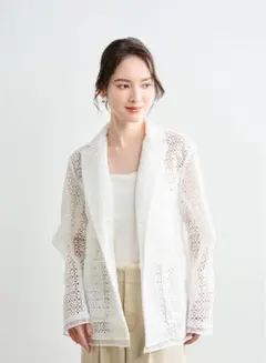 house of lotus シフリー刺繍ロングガウン ホワイト - メルカリ