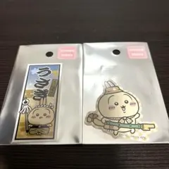 ちいかわ　ちいぽけ　ステッカー　うさぎ　千社札風ステッカー　ピクニック