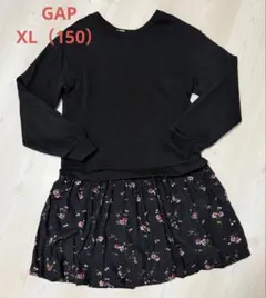 GAP kids ブラック長袖ワンピース