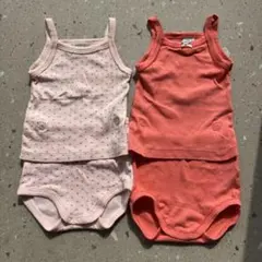 Petit Bateau タンクトップ 2枚セット 6m