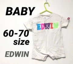 ベビー服 60 70 ロンパース エドウィン EDWIN 半袖 夏服