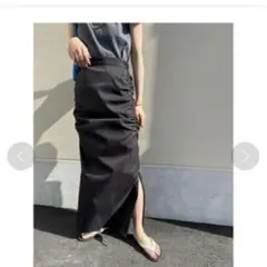 BLACK BY MOUSSY side slit skirt