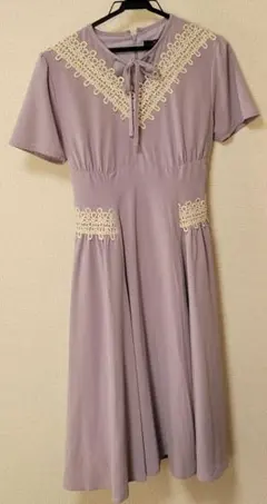 美品　アンアナザーアンジェラス　パープルワンピースのサムネイル