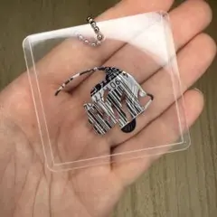 手作りのカラフルな魚のアート（キーホルダー付き）
