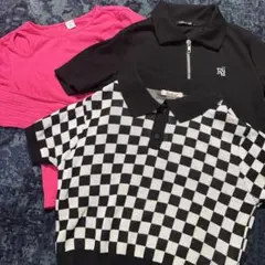 kids 女の子 トップス3点 140