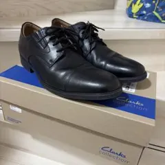 クラークス　ビジネスシューズ　革靴　ウイドンキャップ　26.5センチ　軽量　本革