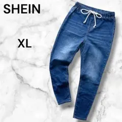 シーイン デニムパンツ【XL】大きいサイズ ウエストゴム ストレッチ◎通年