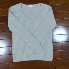 OTTO collection ベージュリブニットセーター