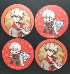 ヒロアカ　爆豪勝己　コースター　4点セット コラボ限定　非売品　おまけ付き