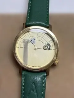 AKTEO ゴールド/グリーン