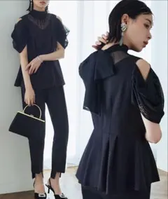 ルイルエブティック　セットアップ　M 9号　スーツ　結婚式　フォーマル　ドレス