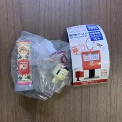 郵便ポストガチャキーホルダー★こけし郵便ポスト★ガチャガチャ