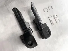 Z900RS フロントステップ　アルミCNC リロケーション　位置調整可能　黒