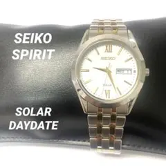 SEIKO セイコー　ソーラー　ゴールド　シルバー　コンビ　時計　ウォッチ　金