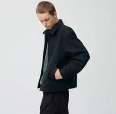 GU コージーメルトンジップアップブルゾン 69ネイビー　Ｌサイズ