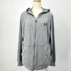 /＊c/アンダーアーマー ロゴプリント フルジップ パーカー フーディートップス