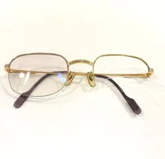 ビンテージ ラルフローレン オーバル 眼鏡 rrl リムレス ツーポイント