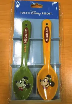 【新品】東京ディズニーランド　カフェ　ミッキー　スプーン2本セット