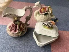 陶花 置物 2つ バラ売り不可 メーカーなどの 詳細不明 陶花 置物 2つ バラ売り不可 メーカーなどの 詳細不明 - メルカリ