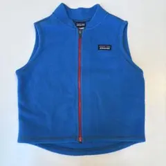 patagonia 青 ジッパーベスト 3T