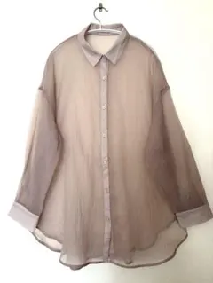 GU シアーシャツ ブラウス XLのサムネイル