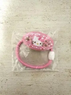 サンリオキャラクターズ刺繍ヘアゴムハローキティ