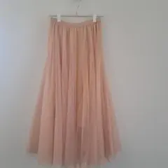 シフォンスカート　ピンクベージュのサムネイル