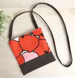 赤りんご♡キッズポシェット♡ハンドメイド