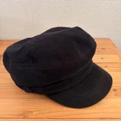 コーデュロイ キャスケット ブラック - メルカリ